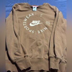 Nike Men's Crewneck Sweater in Brown